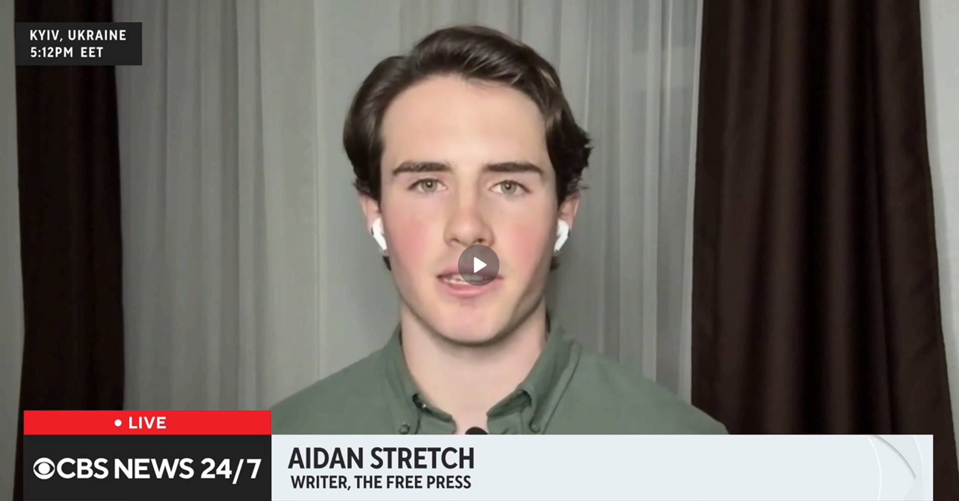 Aidan Stretch on CBS